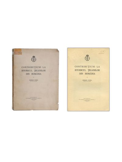 George Potra, Contribuțiuni la istoricul țiganilor din România, 1939, din colecția familiei Ștefănescu