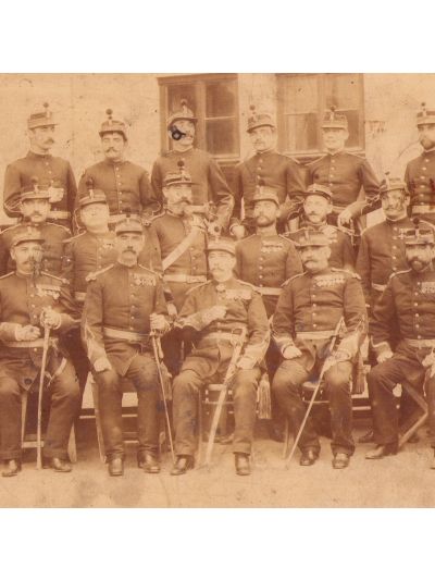 Constantin Budișteanu și alți ofițeri, fotografie de grup