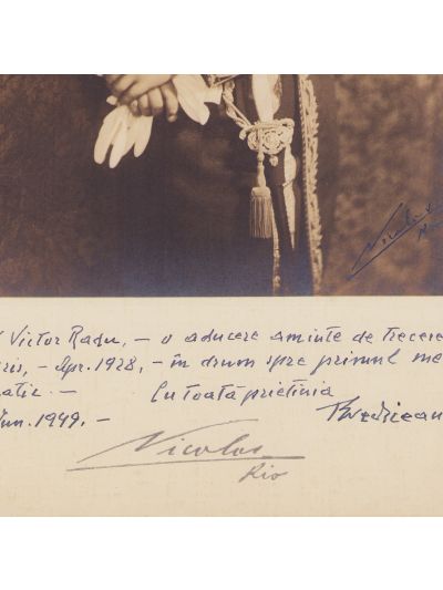 Caius Brediceanu, fotografie de cabinet, cu dedicație, atelier Nicolas, Rio, 1949 