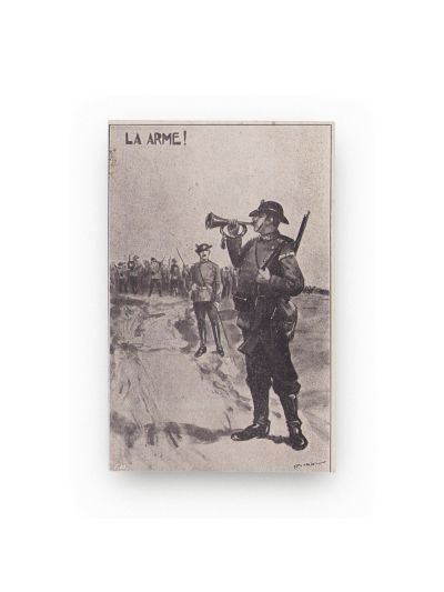 Trăiască armata română!, La arme!, două cărți poștale, Editura Horovitz și Marvan 