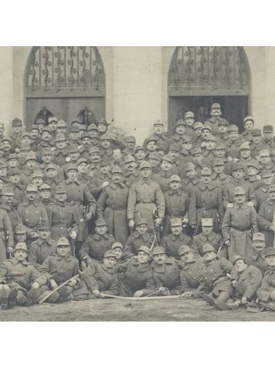 Inaugurarea Școlii de Jandarmerie din Oradea Mare, 14 decembrie 1919, fotografie de epocă