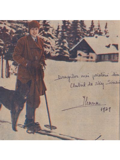 Publicația „Realitatea ilustrată”, Anul III, Nr. 5, 26 ianuarie 1929, cu dedicația principesei Ileana