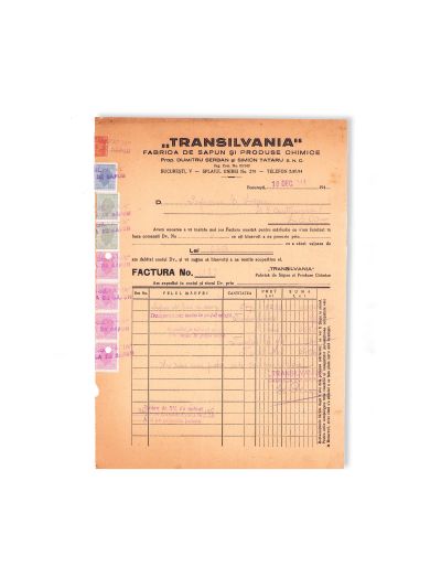 Odol-Pharma, Parfumerie L.T. Piver, Singras, Molda, Laboratorul Substanția, 10 facturi de epocă