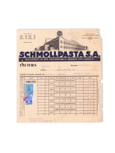 Fabrica de vată și pansamente B. Stirbey, Laboratorul „Jackie”, Casa Acumulatorului, Întreprinderile Globus, 11 facturi de epocă
