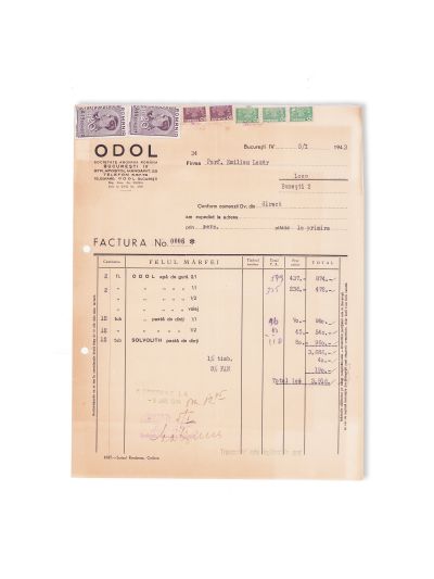 Herczeg, Compris, Odol, Mirade, Kaloderma, Schmoll Pasta, 10 facturi de epocă
