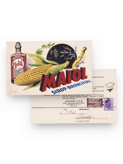 Reclamă a siropului bronchial „Maiol”