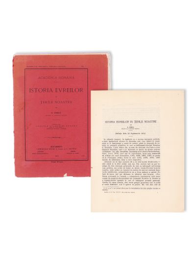 N. Iorga, Istoria evreilor în țările noastre, 1913