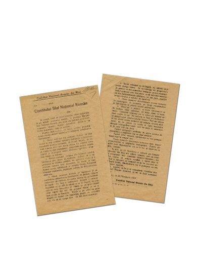 Comitetul Național Român, două comunicate către populație, 1918