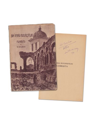 Ion Sachelarescu, Din istoria Bucureștilor. Plumbuita, 1940, cu dedicație pentru Radu Greceanu