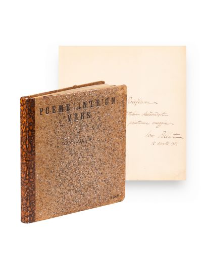 Ion Pillat, Poeme într-un vers, 1935, exemplar numerotat cu dedicație pentru I. Gr. Periețeanu