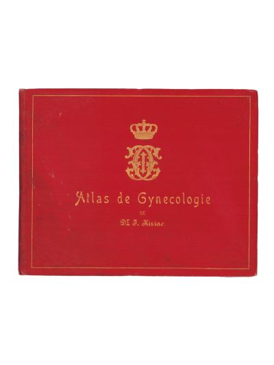 Dr. I. Kiriac, Atlas de ginecologie, 1908, cu monograma regelui Carol I