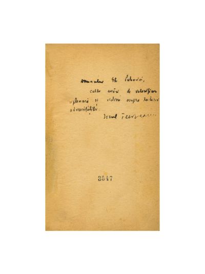 Ionel Teodoreanu, Tudor Ceaur Alcaz, 4 volume, cu dedicație pentru Gh. Petrovici