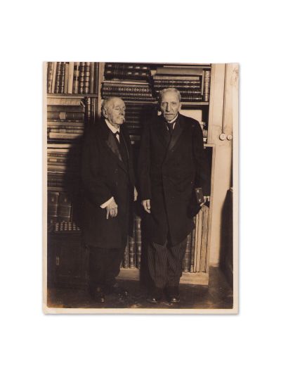 Iacob Negruzzi și Mihail C. Șuțu, fotografie de epocă, decembrie 1931