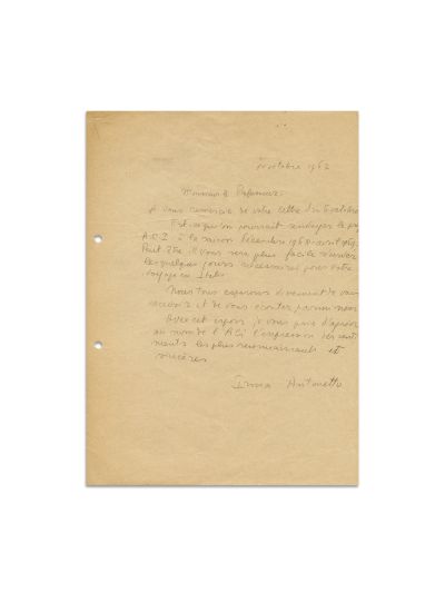 Mircea Eliade, corespondență cu Irma Antonetto, 1967