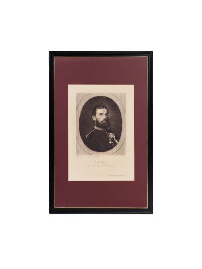Theodor Aman, Domnitorul românilor, Carol I, gravură, 1874, prima serie