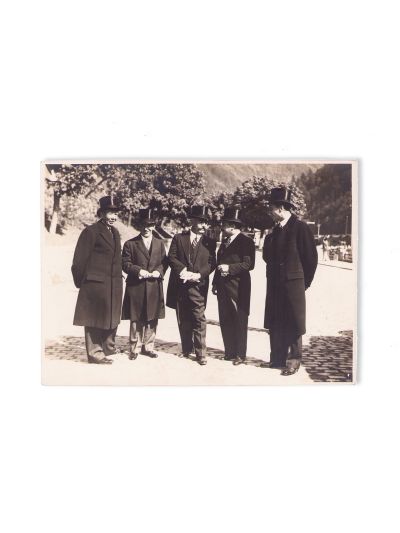 Nicolae Titulescu și Alexandru Vaida-Voevod la Sinaia, fotografie de epocă, 1933