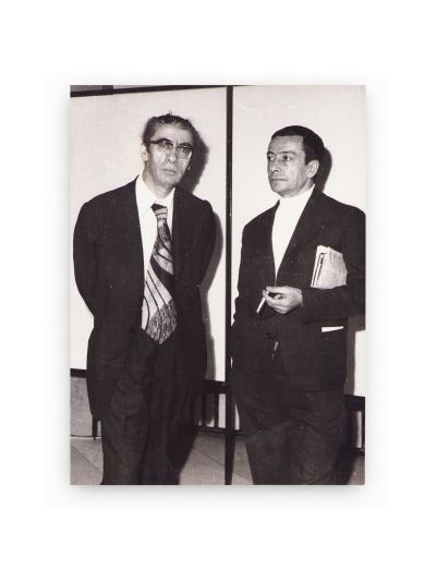 Marin Preda, scrisoare către Geo Dumitrescu, 1953 + fotografie de epocă, 1977