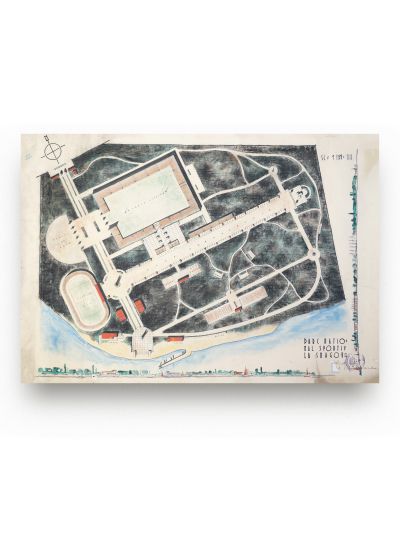 Proiectul Parcului Național Sportiv de la Snagov + Proiect de construcție a unei prefecturi, arhitect Stanislav Bortnovski