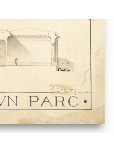 Proiectul unei galerii de expoziție într-un parc, arhitect Stanislav Bortnovski