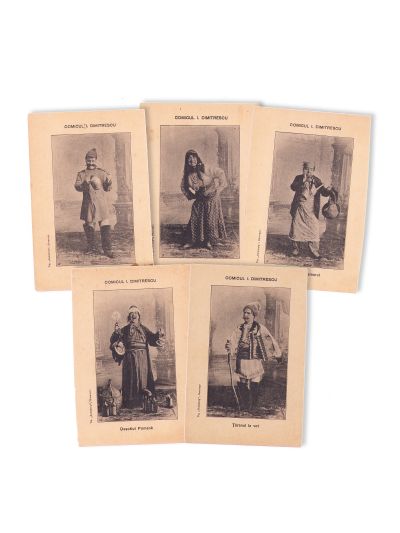 Comicul I. Dimitrescu, cinci fotografii tip carte poștală