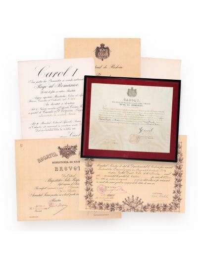 Grigore Popescu, diplomă de încetățenire + cinci brevete, 1889-1918 