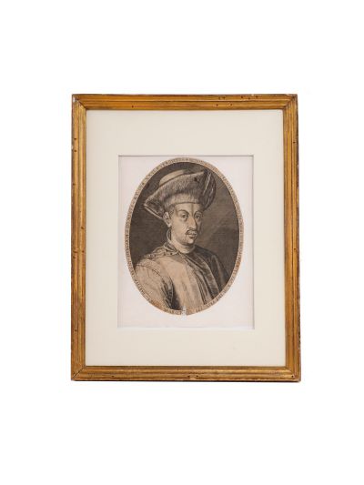 Sigismund Báthory, gravură în curpu realizată de Dominicus Custos 
