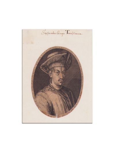 Sigismund Báthory, gravură în curpu realizată de Dominicus Custos 