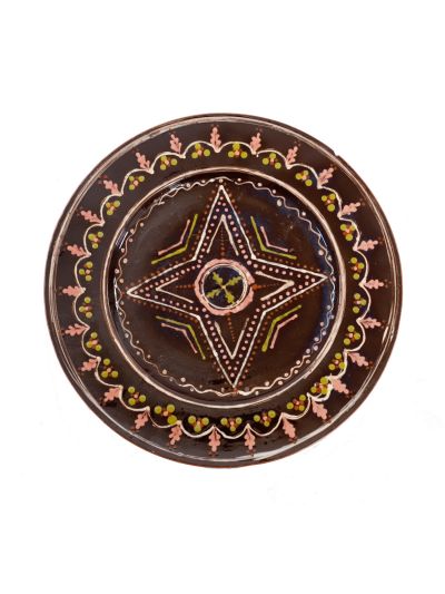 Farfurie ceramică întinsă,  atelier ceramic Argeș