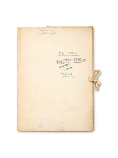 Arhiva de manuscrise cu poezii și versuri scrise de Geo Dumitrescu