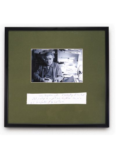 Emil Cioran, „Angoasa goală. Avantajul unei asemenea stări este că nu poți zice nimic”, filă manuscris