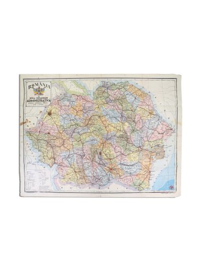 Harta pe județe a României Mari