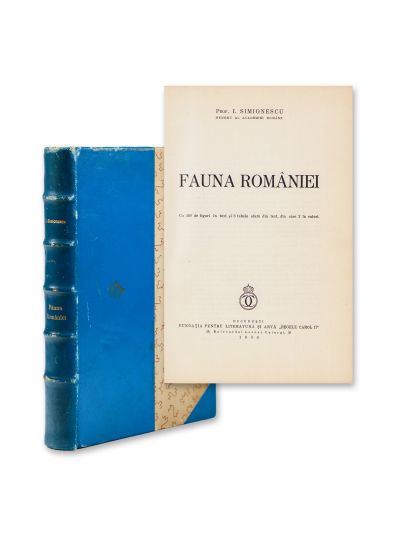 Prof. I. Simionescu, Fauna României, 1938