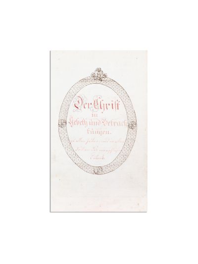Manuscris religios de secol XIX, în limba germană