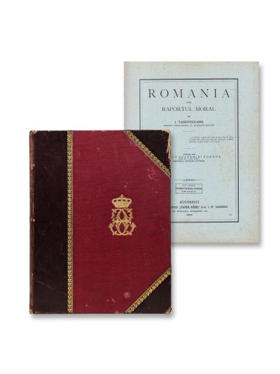 I. Tanoviceanu, România sub raportul moral, 1902, cu monograma regelui Carol I 
