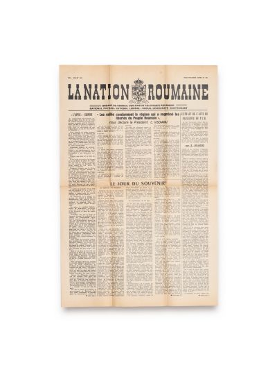 Publicația „La Nation Roumaine”, anul 23, nr. 256, mai - iulie 1971