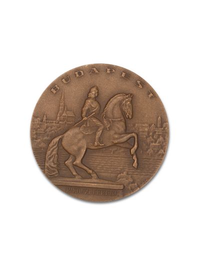 Colecție de 5 medalii din bronz bătute în cinstea Budapestei