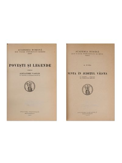Culegere de folclor din Jud. Vâlcea și împrejurimi, colligat cu Povești și legende, colligat cu Nunta în județul Vâlcea, 1927-1928