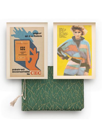 Două albume cu reclame românești, 174 bucăți