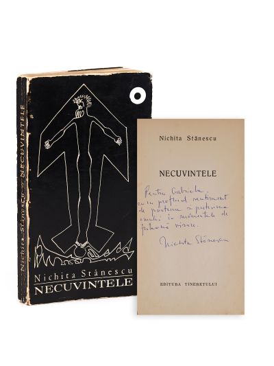 Nichita Stănescu, Necuvintele, 1969, cu dedicație olografă