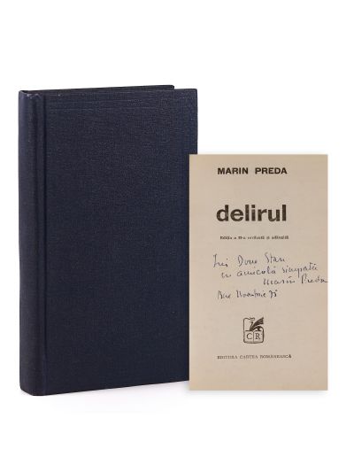 Marin Preda, Delirul, 1975, cu dedicație olografă