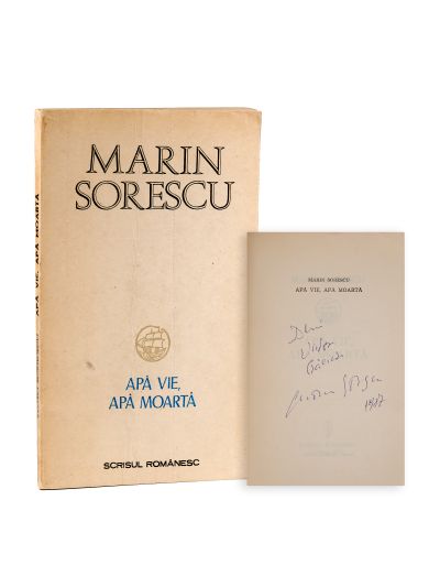 Marin Sorescu, Apă vie, apă moartă, 1987, cu dedicație 