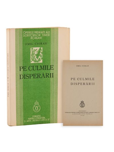 Emil Cioran, Pe culmile disperării, 1934, prima ediție