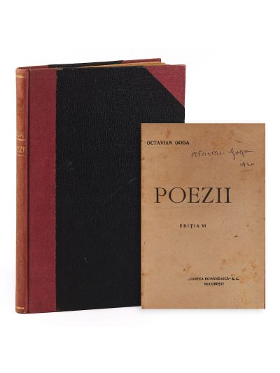 Octavian Goga, Poezii, [1920], cu semnătură
