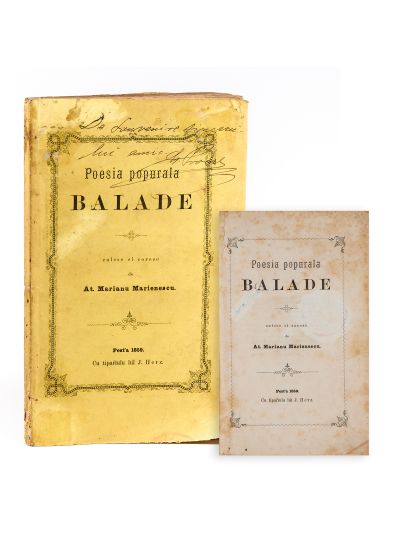At. Marian Marienescu, Poesia populară. Balade, 1859