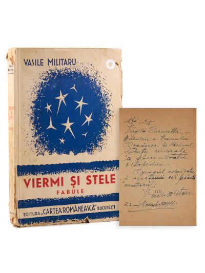 Vasile Militaru, Viermi și stele, 1943, cu dedicație