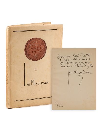 Ion Minulescu, De vorbă cu mine însu-mi, 1924, cu dedicație pentru regizorul Paul Gusty
