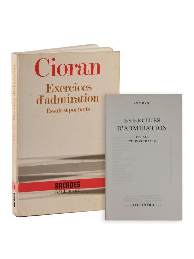Emil Cioran, Histoire et utopie + Exercices d'admiration + Magazine littéraire, 1960 - 1994