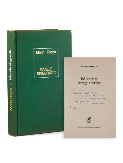 Marin Preda, Marele singuratic, 1972, cu dedicație pentru Violeta Andrei 