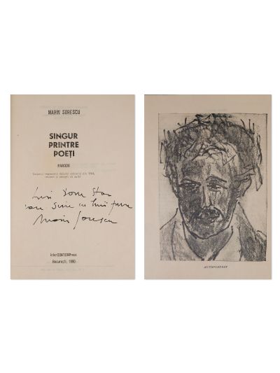 Marin Sorescu, Singur printre poeți, 1990, cu dedicație pentru Doru Stan