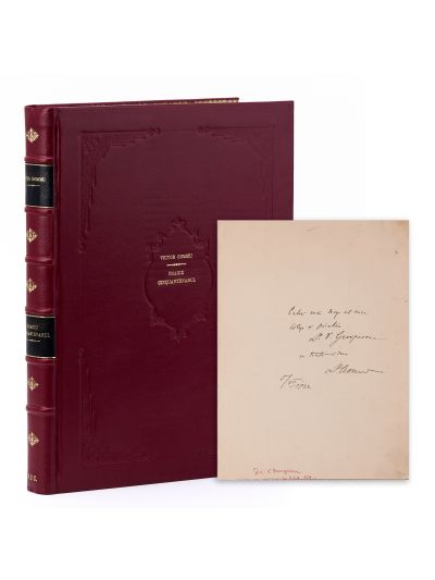 Dr. V. Georgescu, Cinquantenarul Dr. Victor Gomoiu, 1932 + cartea de vizită a lui V. Gomoiu, cu dedicație 